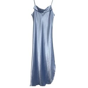 Secret Treasures Vintage Satin Slip Dress Pastel Purple/Blue Size S